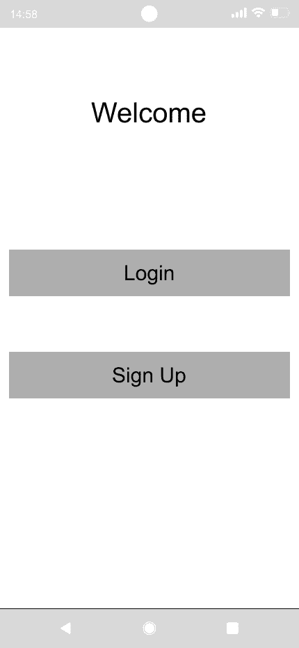 FrugalityFirst 'welcome' mid fidelity wireframe.
