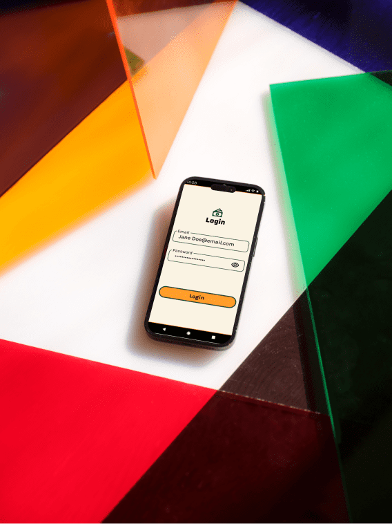 FrugalityFirst 'login mobile' mockup