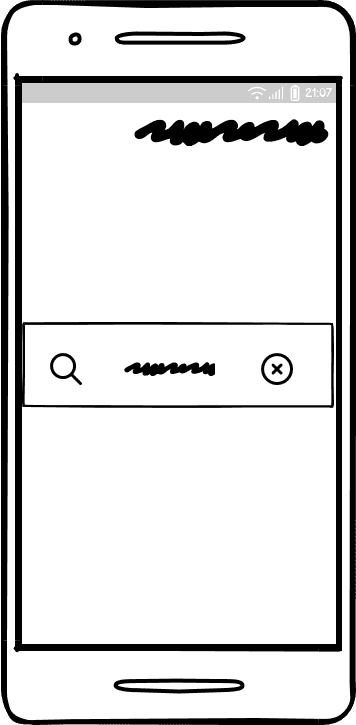 Healthy Eats 'home' low fidelity wireframe.